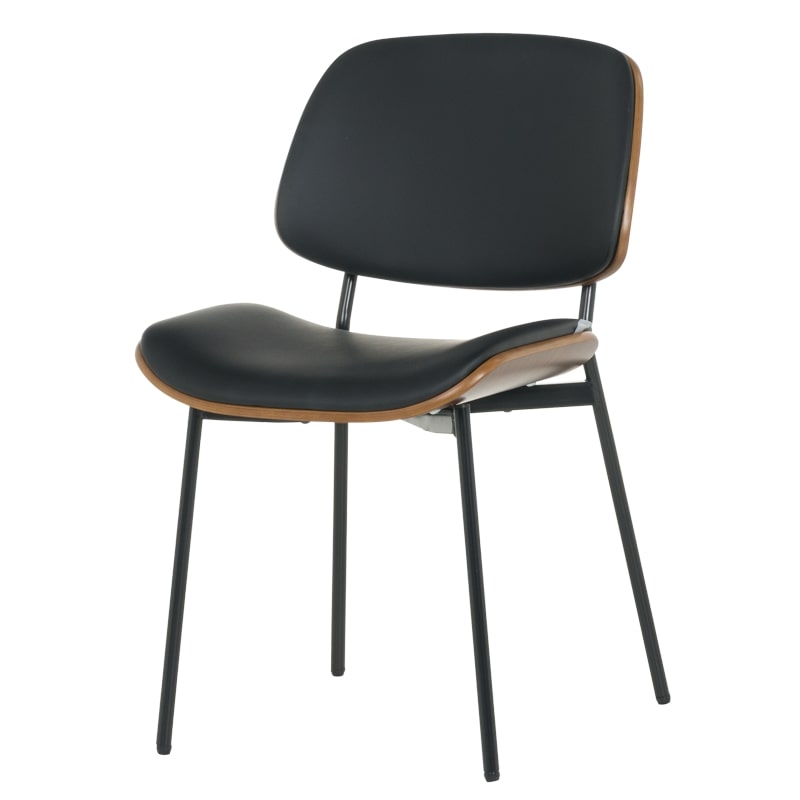 Посетителски офис стол Carmen 1180 орех-черен